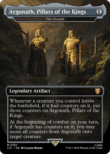 Argonath, Pillars of the Kings - The Ozolith (Borderless) [The Lord of the Rings: Tales of Middle-Earth Commander]