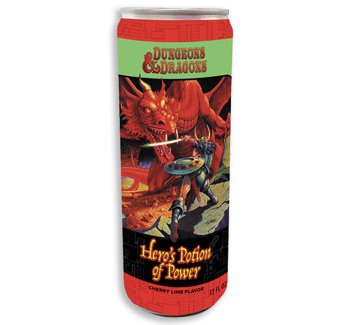 DUNGEONS AND DRAGONS HEROS POTION OF POWER DRINK CAN