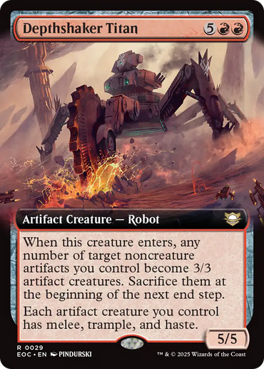 Depthshaker Titan (Extended Art) [Edge of Eternities Commander]