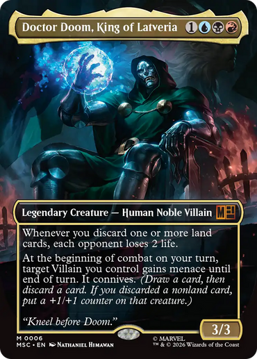Doctor Doom, King of Latveria (Borderless) [Marvel Super Heroes Commander]