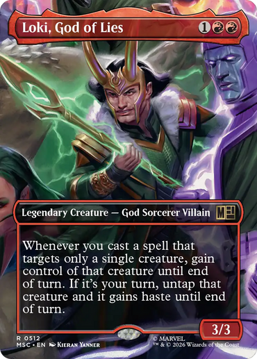 Loki, God of Lies (Borderless) [Marvel Super Heroes Commander]
