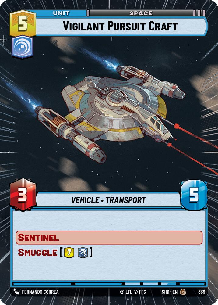 Vigilant Pursuit Craft (339) (Hyperspace) (339) [Shadows of the Galaxy]