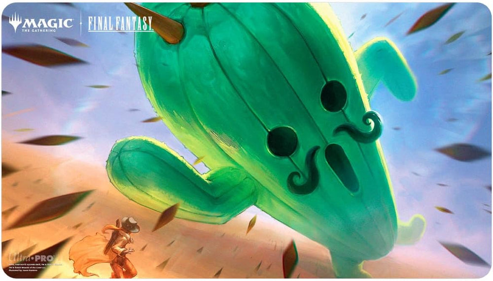 Ultra PRO - Final Fantasy x Universes Beyond Jumbo Cactuar Playmat for Magic: The Gathering | Card Game Playmat, Final Fantasy Collectibles, Desk Mat Mousepad