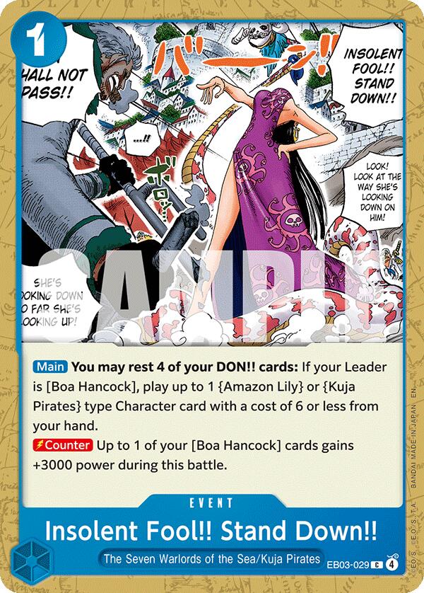 Insolent Fool!! Stand Down!! [Extra Booster: One Piece Heroines Edition]