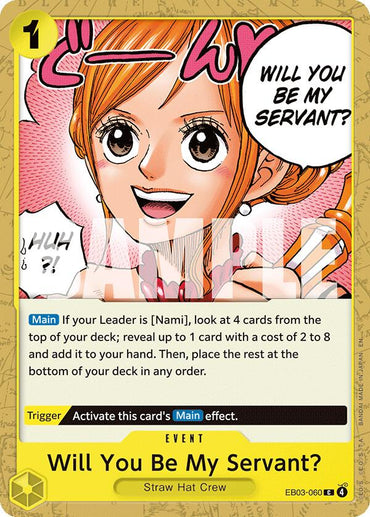 Will You Be My Servant? [Extra Booster: One Piece Heroines Edition]