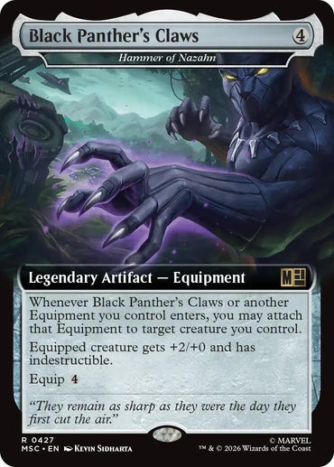 Black Panther's Claws - Hammer of Nazahn (Extended Art) [Marvel Super Heroes Commander]