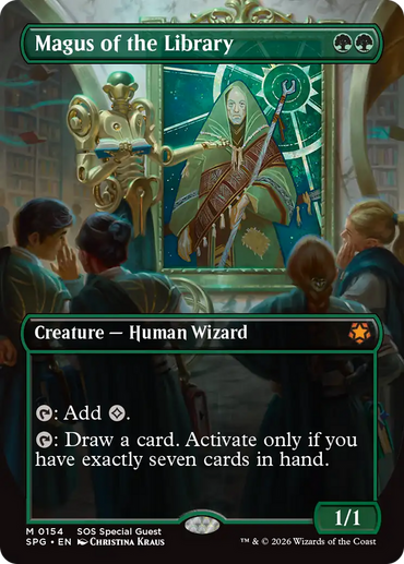 Magus of the Library (Borderless) [Secrets of Strixhaven Special Guests]