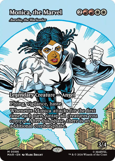 Monica, the Marvel - Aurelia, the Warleader (Borderless) [Marvel Universe: Eternal-Legal]