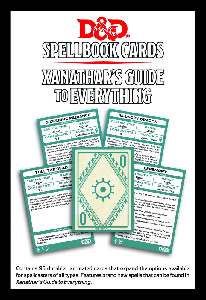 Spellbook Cards - Xanathars