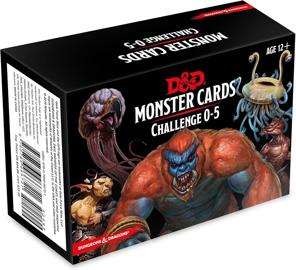 Spellbook Cards - Monsters Challenge 0-5