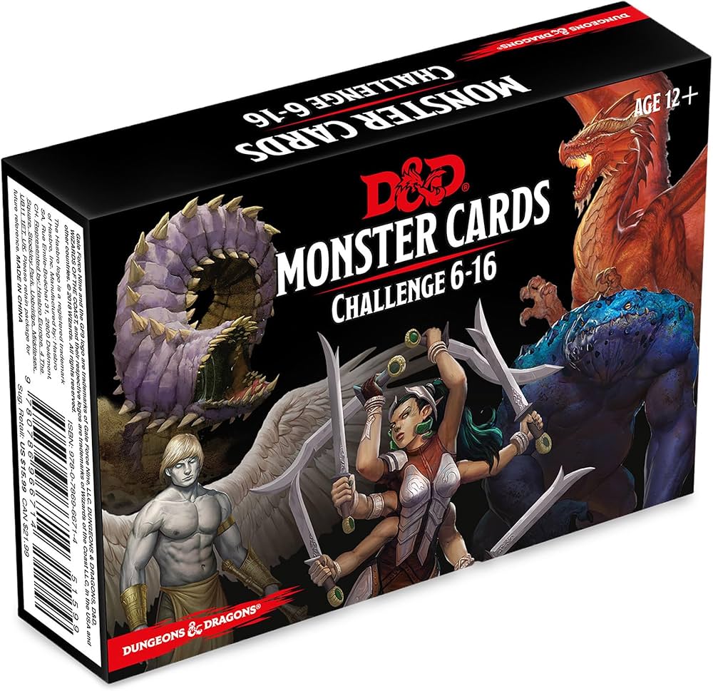 Spellbook Cards - Monsters Challenge 6-16