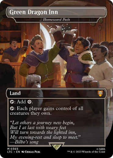 Green Dragon Inn - Homeward Path (Borderless) [The Lord of the Rings: Tales of Middle-Earth Commander]