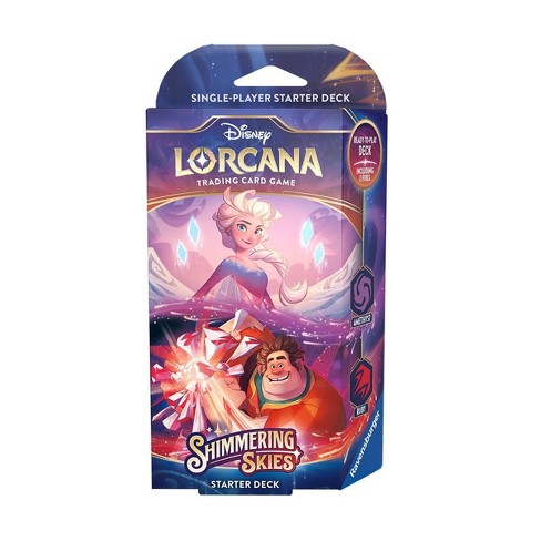 Disney Lorcana Trading Card Game: Shimmering Skies Amethyst & Ruby Starter Deck