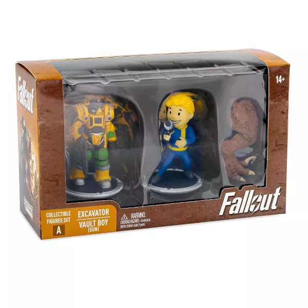 Toynk Fallout Excavator and Vault Boy (Gun) Mini Figure Set (Build-a-Figure Deathclaw)