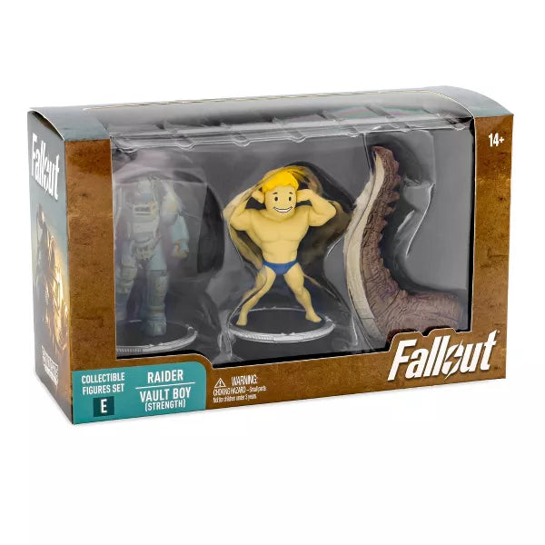 Toynk Fallout Raider and Vault Boy (Strong) Mini Figure Set (Build-a-Figure Deathclaw)