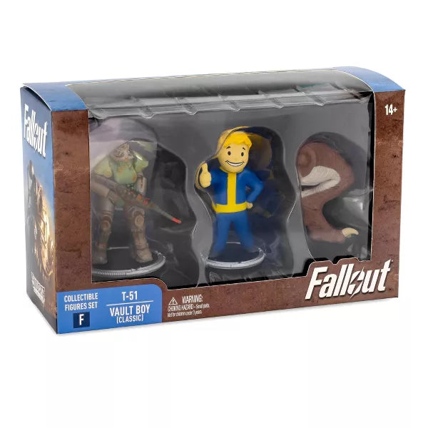 Toynk Fallout T-51 and Vault Boy (Classic) Mini Figure Set (Build-a-Figure Deathclaw)