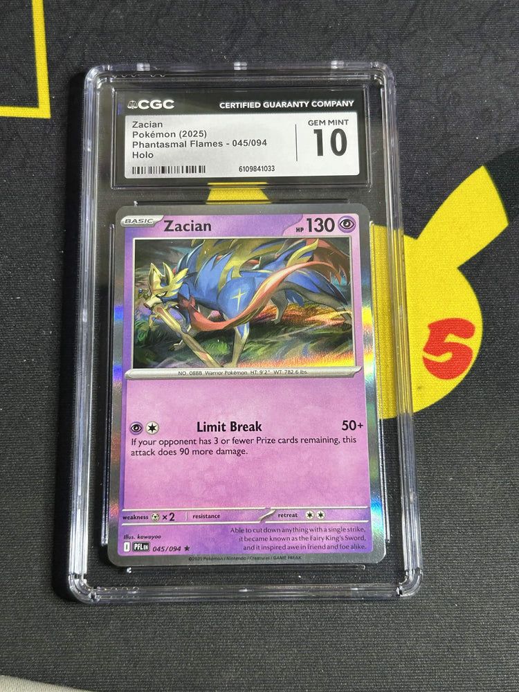 #045 Zacian Holo Rare CGC 10