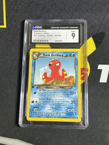 #62 Dark Octillery 1st Edition CGC 9
