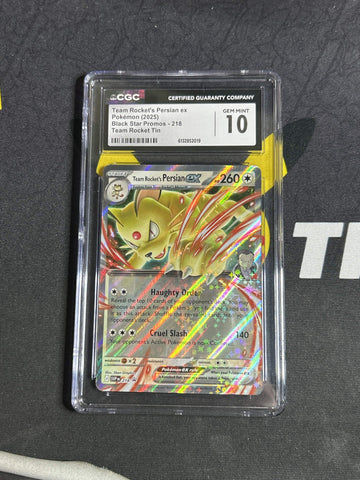 #218 Team Rocket's Persian ex CGC 10