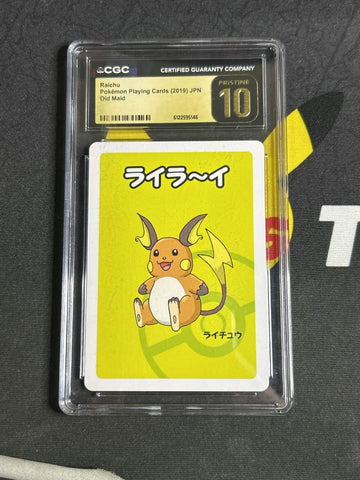 Raichu Old Maid Playing Cards CGC PRISTINE 10