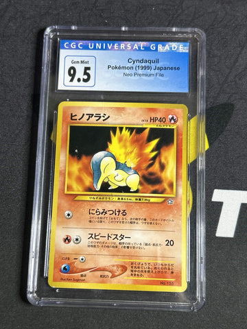 1999 Neo Premium File Cyndaquil CGC UNIVERSAL GRADE 9.5