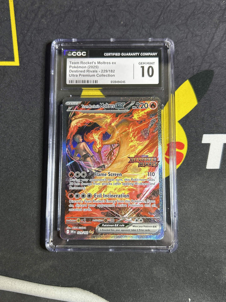 #229 Team Rocket's Moltres ex [STAMPED] CGC 10