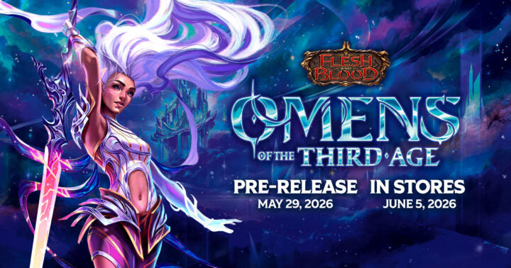 Flesh and Blood Omens of the Third Age Prerelease at Cardhaven Games, May 29th @ 6pm
