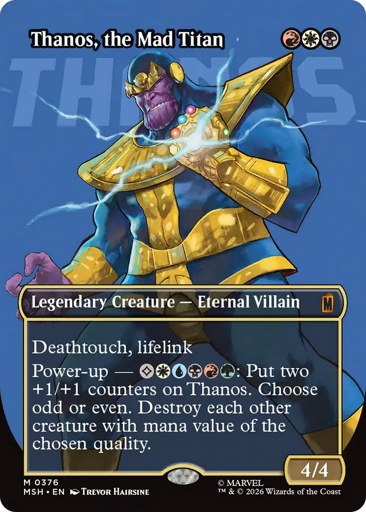 Thanos, the Mad Titan (Borderless) (0376) [Marvel Super Heroes]