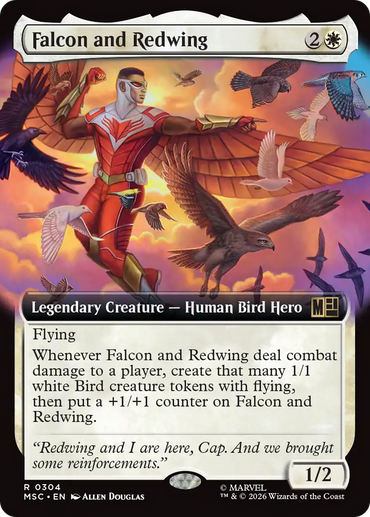 Falcon and Redwing (Extended Art) [Marvel Super Heroes Commander]