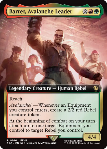 Barret, Avalanche Leader (Extended Art) [FINAL FANTASY Commander]