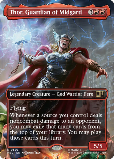Thor, Guardian of Midgard (Borderless) [Marvel Super Heroes Commander]