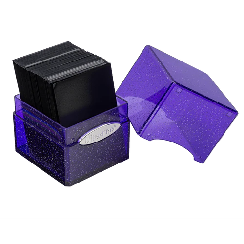 Satin Cube - Purple Glitter Deck Box