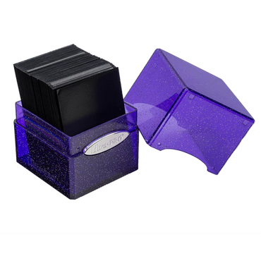 Satin Cube - Purple Glitter Deck Box