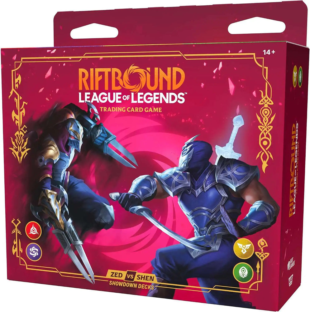 Riftbound: League of Legends TCG - Vendetta Showdown ZED vs SHEN Deck Display